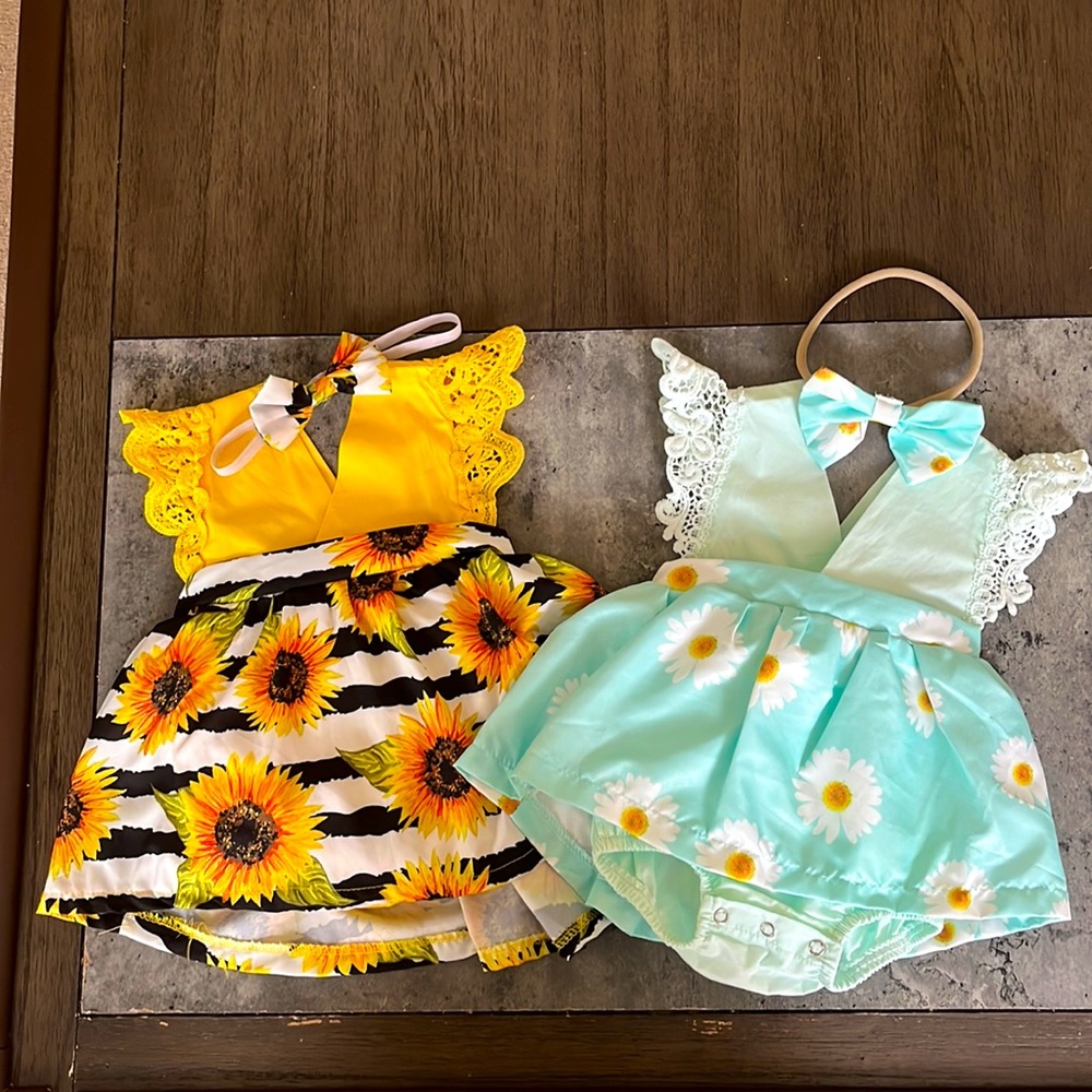 Baby girl summer dresses 0-3months